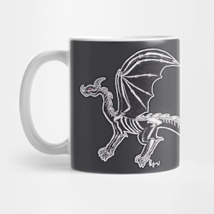 Skeleton Dragon by RJW Mug